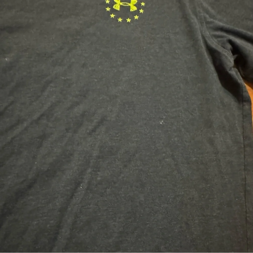 Under Armour Wounded Warrior Project T Shirt Gray UA Freedom USA Tee Men’s Sz L - Picture 6 of 13